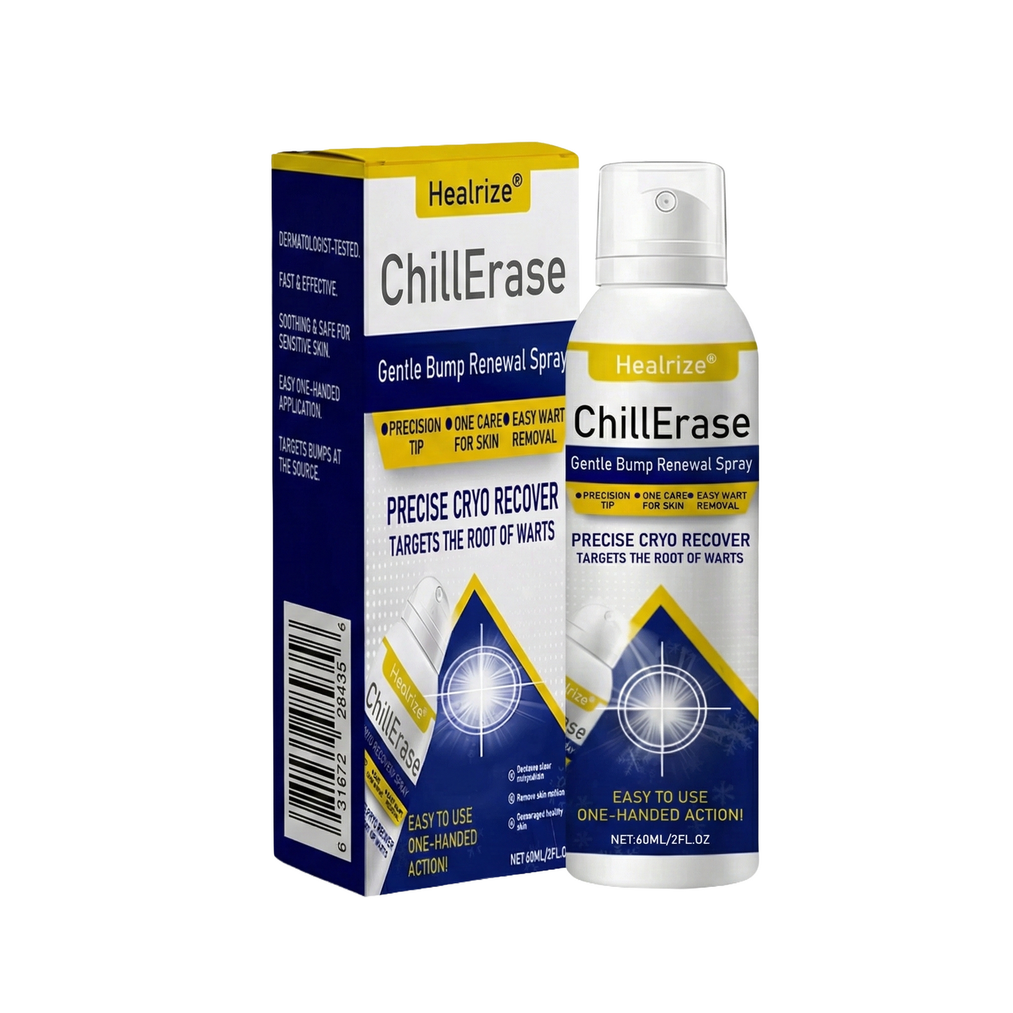 🌿❄️Healrize®ChillErase Gentle Bump Renewal Spray — Pain-Free, Acid-Free Gentle Wart Removal
