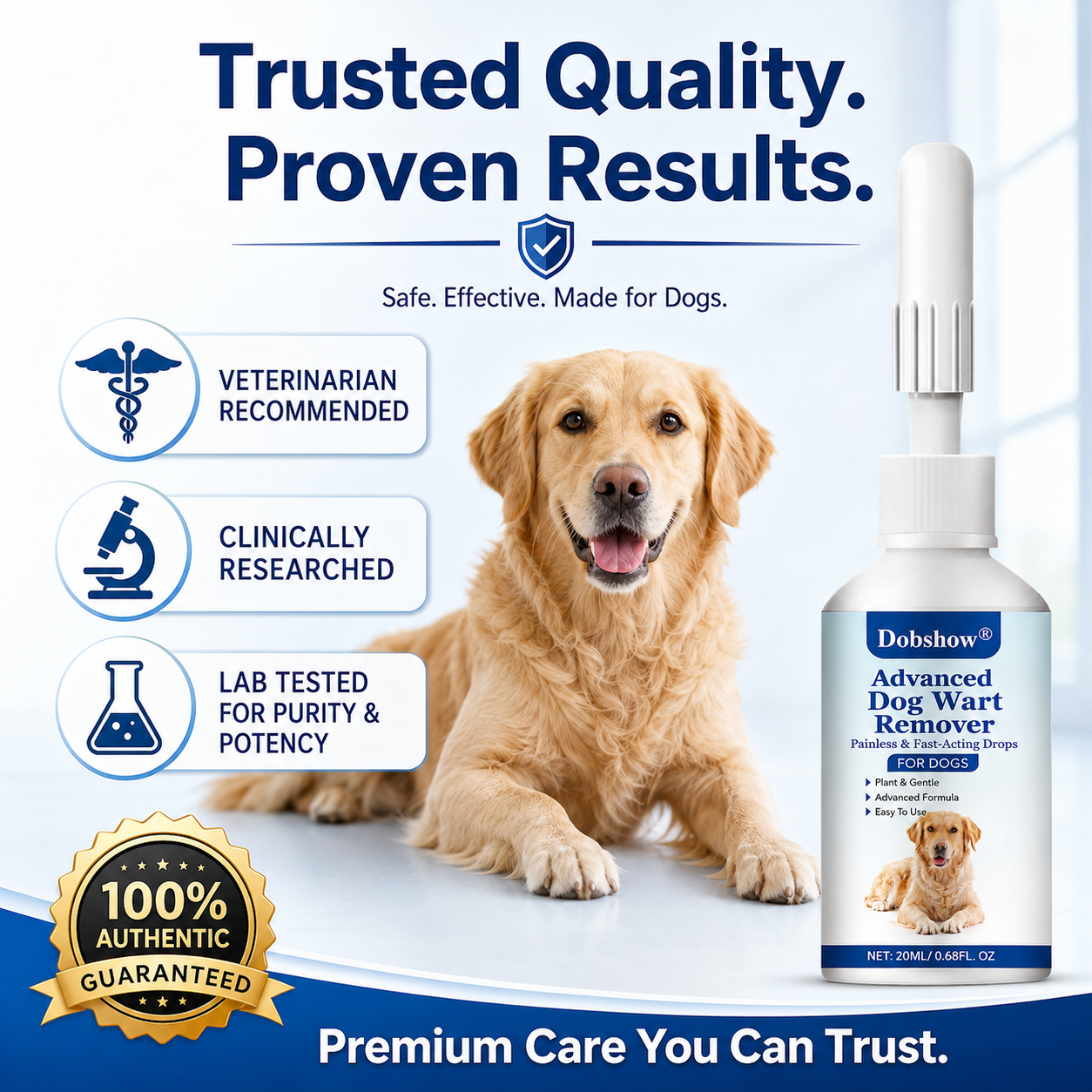 🐶Dobshow®Advanced Dog Wart Remover | Painless & Fast-Acting Drops