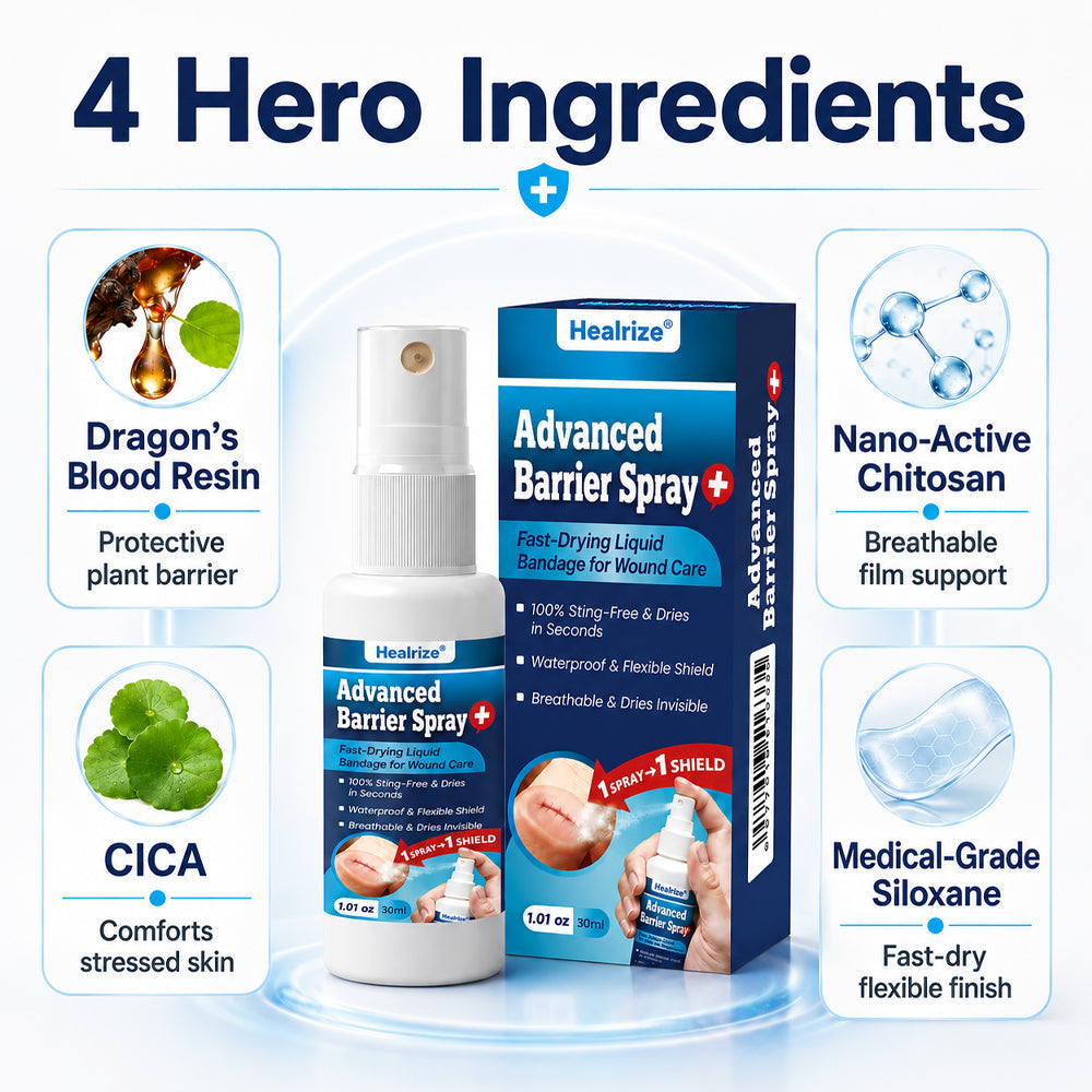 💪🔥Healrize® Advanced Barrier Spray | Fast-Drying Liquid Bandage for Wound Care
