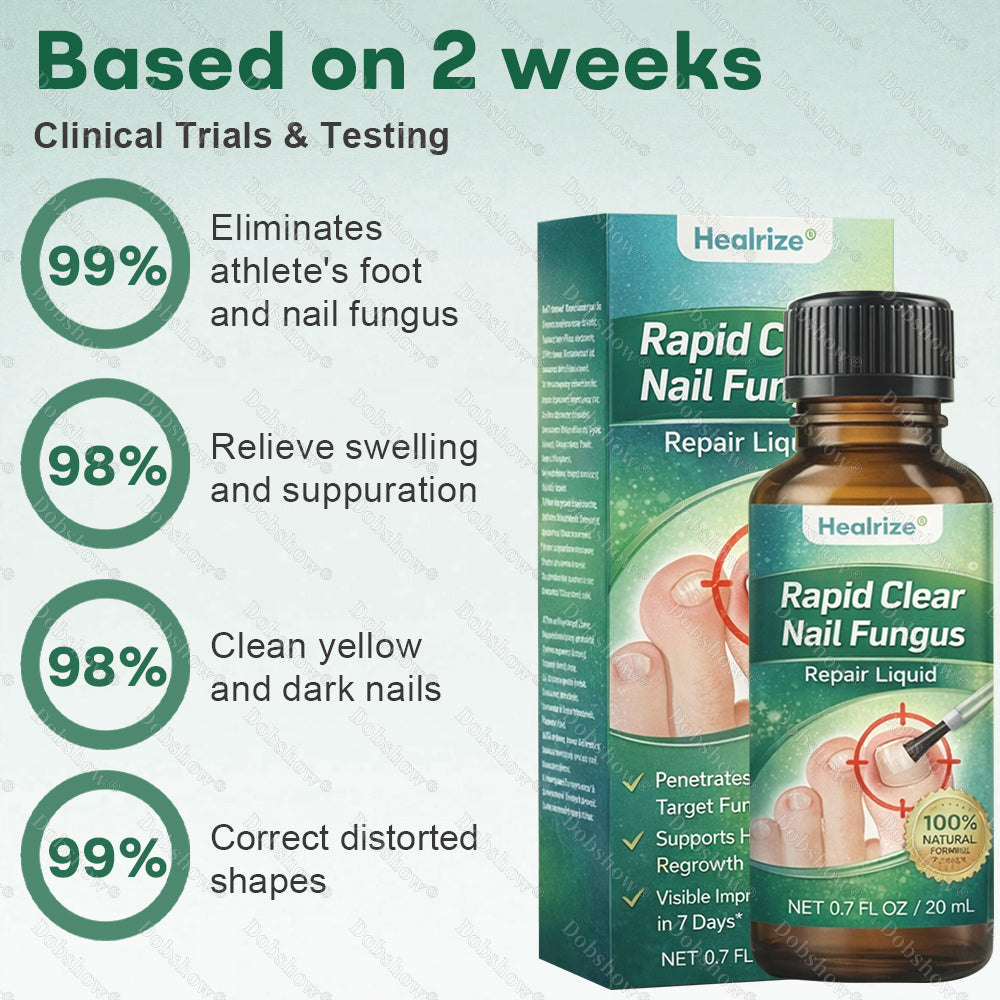 💅Healrize®Nano Rapid Clear Nail Fungus Rapair Liquid – Effective in Seven Days, Permanently Eliminates the Root 🔥