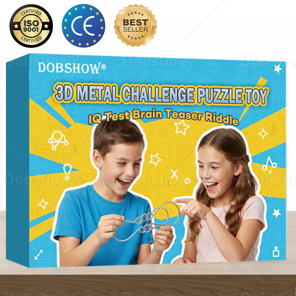 Dobshow® 3D Metal Challenge Puzzle Toy🪀🔥