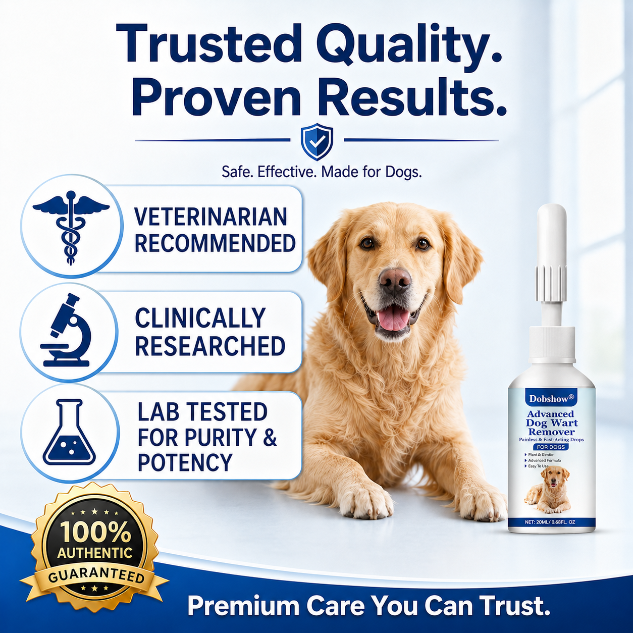 ✨🐶Dobshow®Advanced Dog Wart Remover | Painless & Fast-Acting Drops