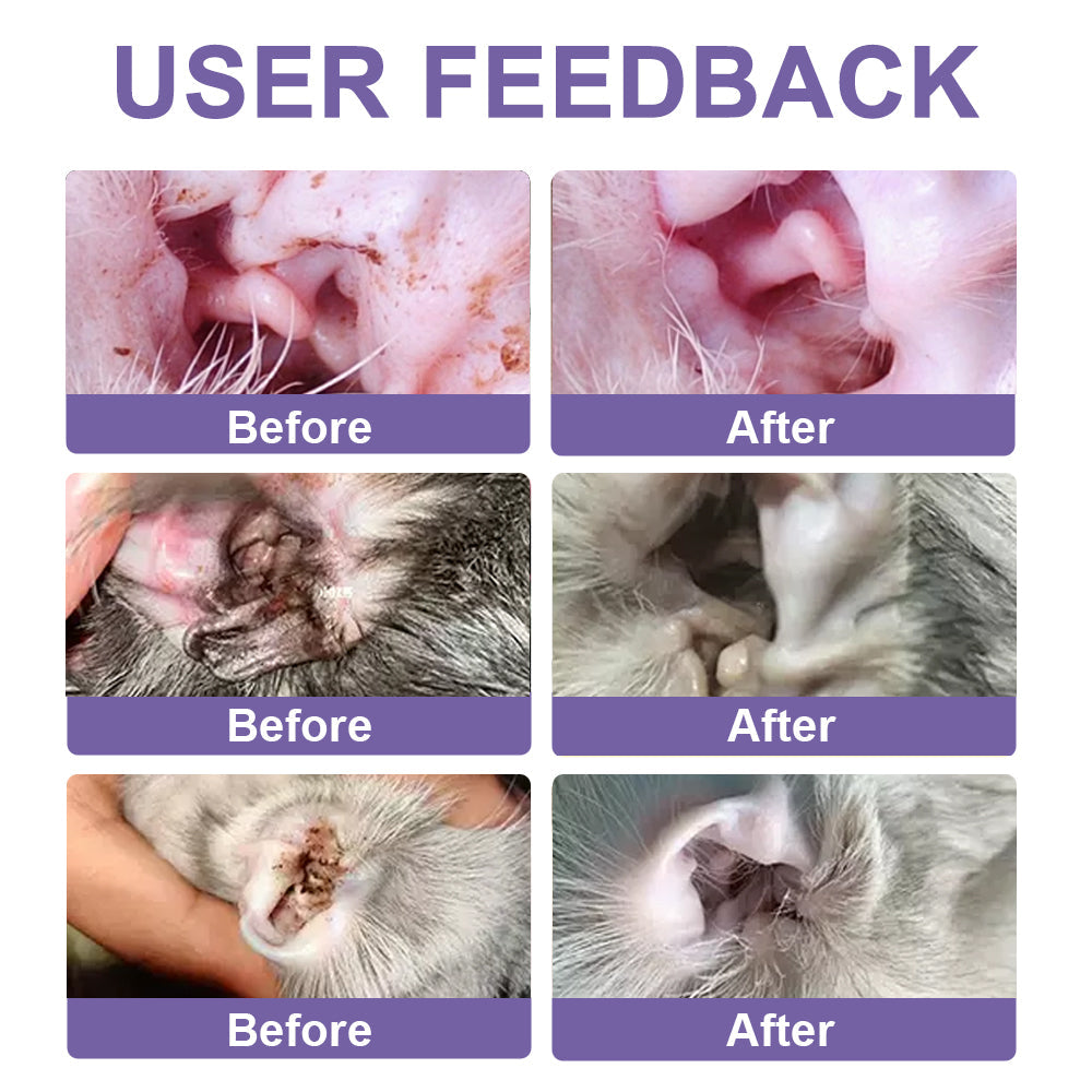 🐱🐈Healrize® Gentle Clean & Calm Pet Ear Drops🔥