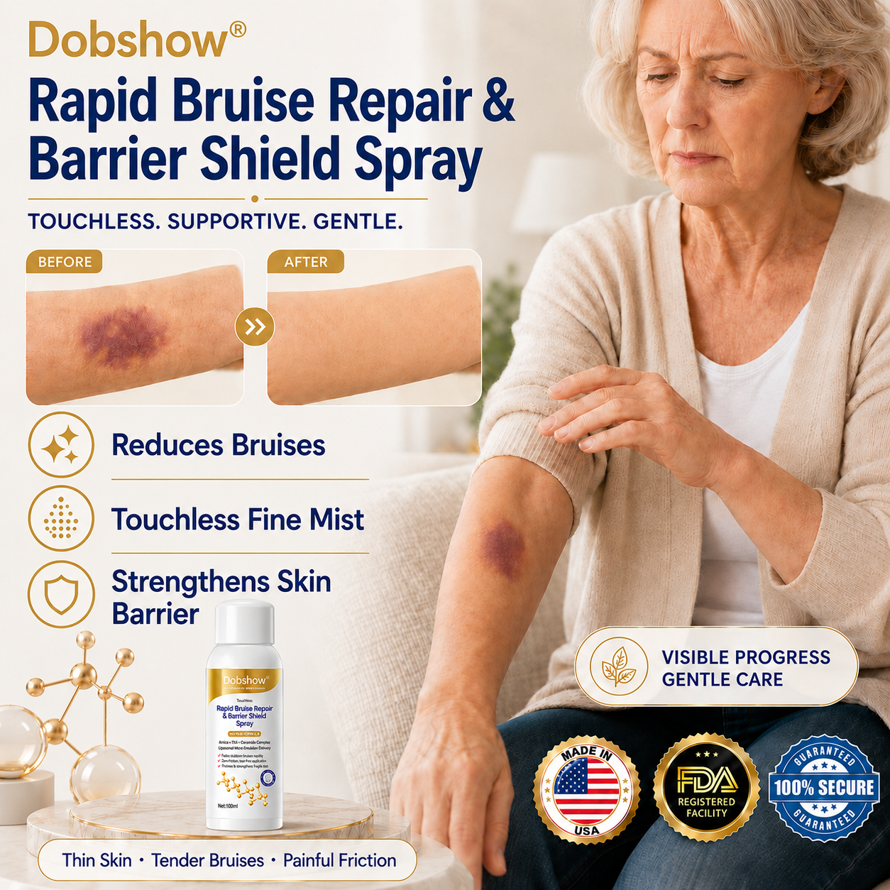 🎉89K+SOLD🎉Dobshow® Touchless Rapid Bruise Repair & Barrier Shield Spray
