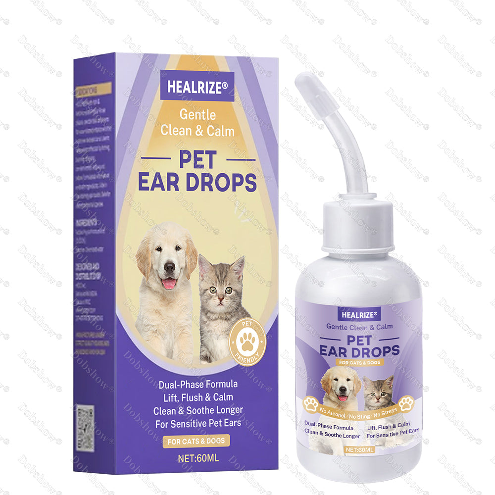 🐱🐈Healrize® Gentle Clean & Calm Pet Ear Drops🔥
