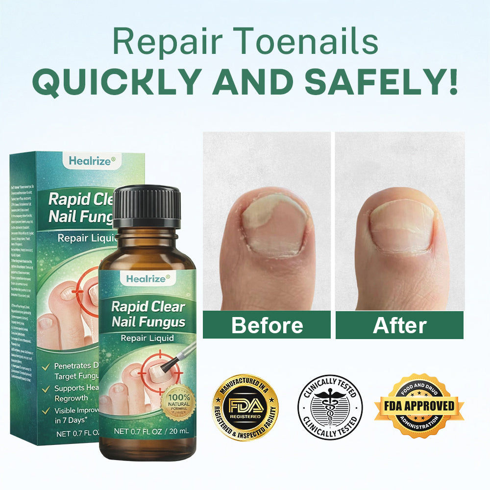 💅Healrize®Nano Rapid Clear Nail Fungus Rapair Liquid – Effective in Seven Days, Permanently Eliminates the Root 🔥