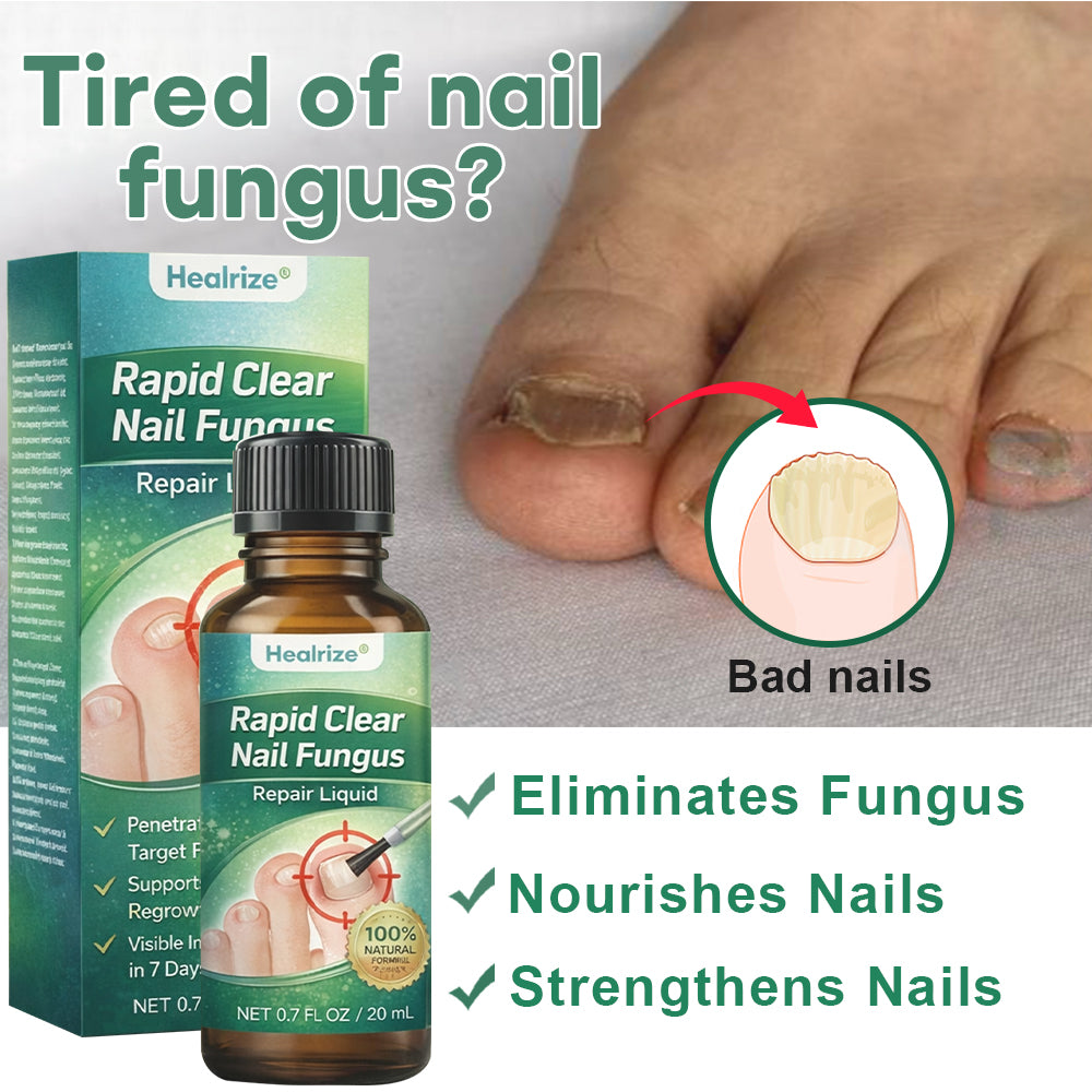 💅Healrize®Nano Rapid Clear Nail Fungus Rapair Liquid – Effective in Seven Days, Permanently Eliminates the Root 🔥