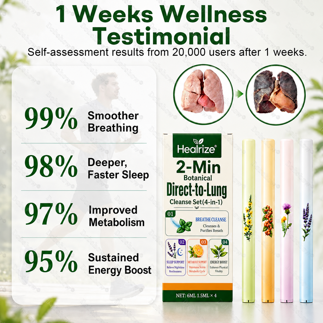 🫁🔥Healrize® 2-Min Botanical Direct-to-Lung Cleanse Set(4-in-1)