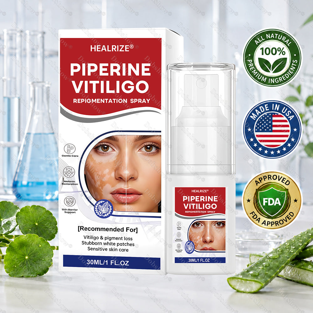 🍃🔥Healrize® Piperine Vitiligo Repigmentation Spray - 👨‍⚕️✅Steroid-Free Botanical Formula | Gentle & Effective for All Skin Types