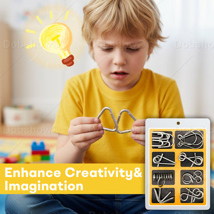Dobshow® 3D Metal Challenge Puzzle Toy🪀🔥