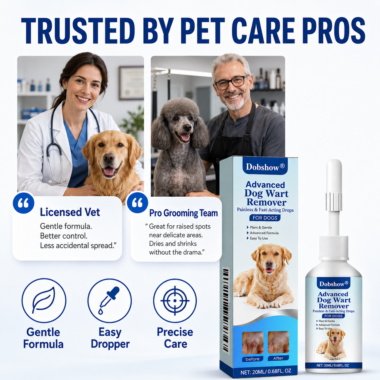 🐶Dobshow®Advanced Dog Wart Remover | Painless & Fast-Acting Drops