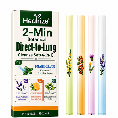 🫁🔥Healrize® 2-Min Botanical Direct-to-Lung Cleanse Set(4-in-1)