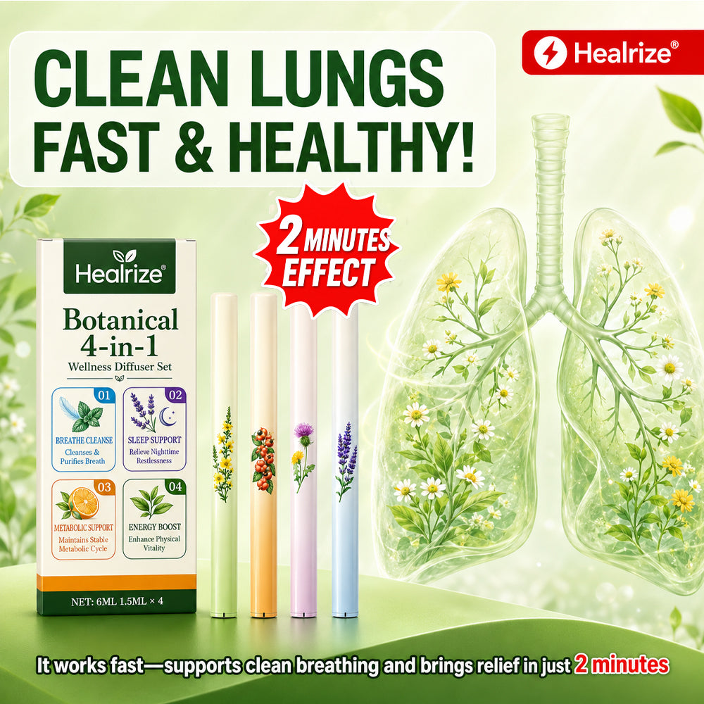🍃🏆Healrize® Botanical 4-in-1 Wellness Diffuser Set | 2-Min Instant Relief & 24/7 Care