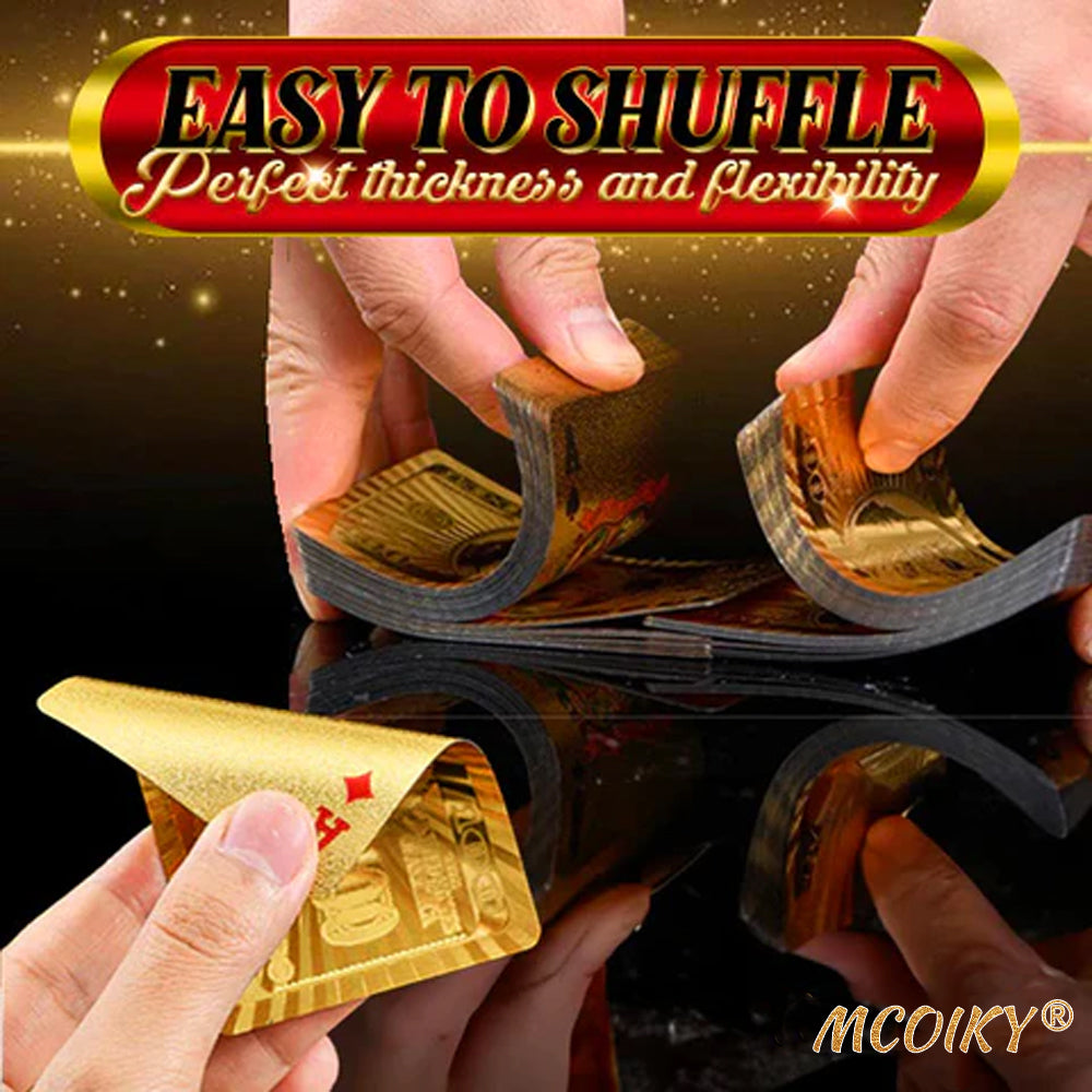 🔥MCOIKY® Gold Foil Deluxe Poker Card🃏🎴