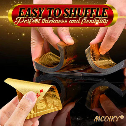 🔥MCOIKY® Gold Foil Deluxe Poker Card🃏🎴
