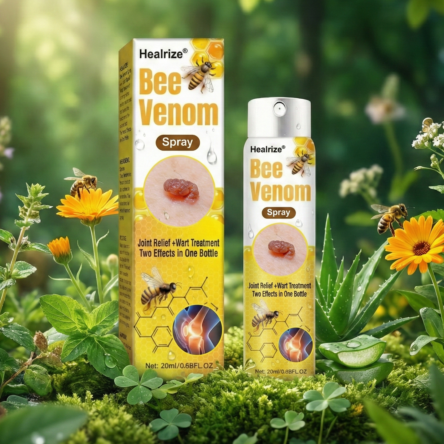 Healrize® Bee Venom Spray — Joint Relief + Wart Treatment, Two Effects in One Bottle