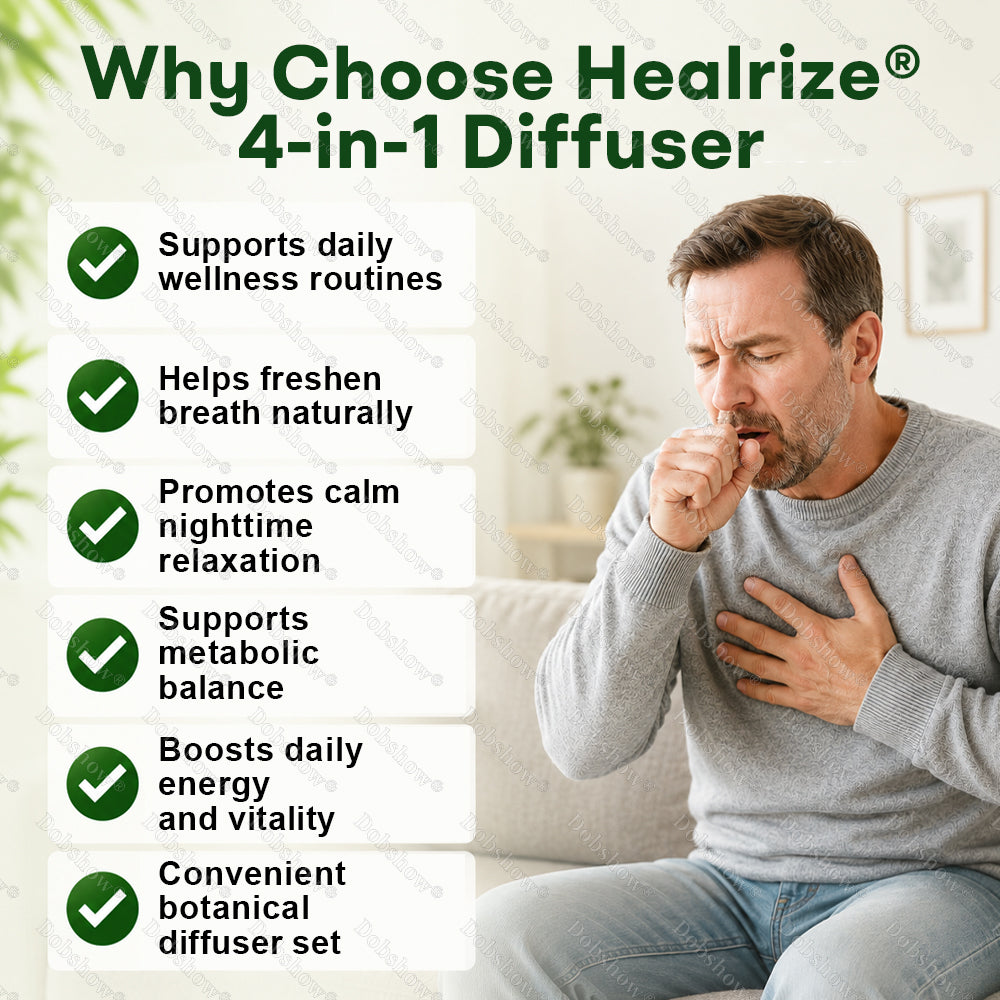 🌿🏆Healrize® 2-Min Botanical 4-in-1 LungCare Diffuser