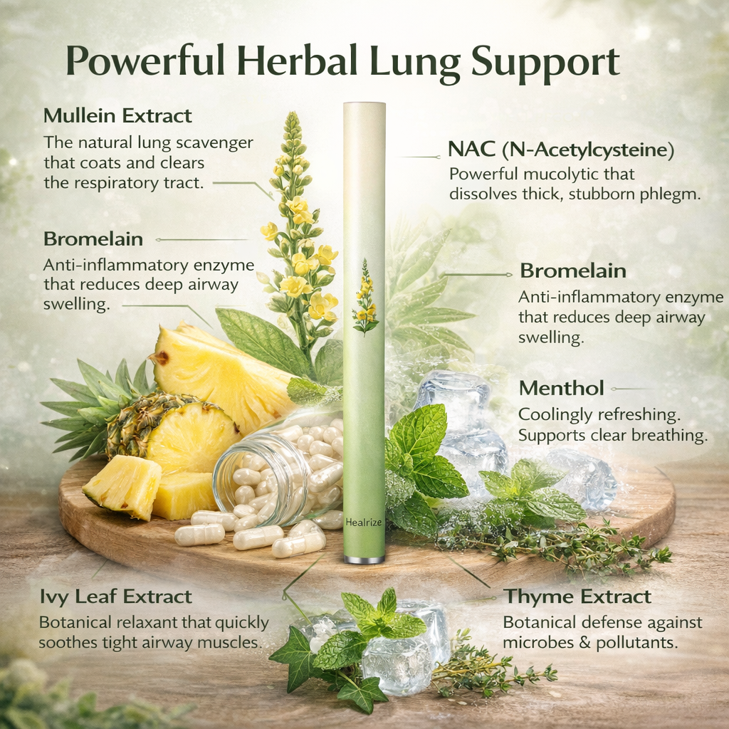 Healrize® Natural Mullein Lung Support Aroma Diffuser🍃