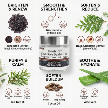 ✅Healrize®Black Rice Dual-Action Blemish Removal Cream