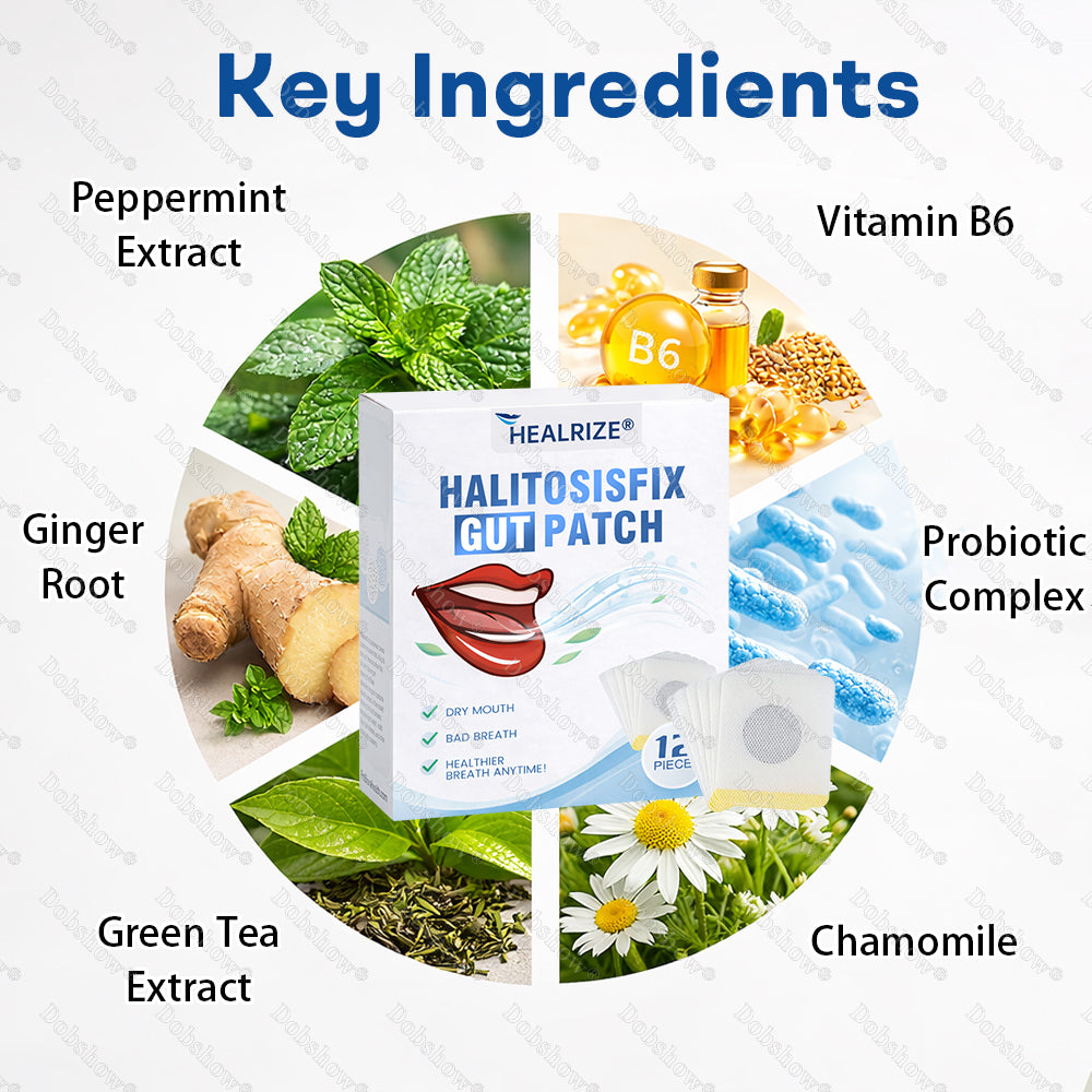 🍃🔥Healrize® HalitosisFix Gut Patch | Target the Gut & Eradicate Bad Breath & 100% Natural