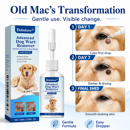 🐶Dobshow®Advanced Dog Wart Remover | Painless & Fast-Acting Drops