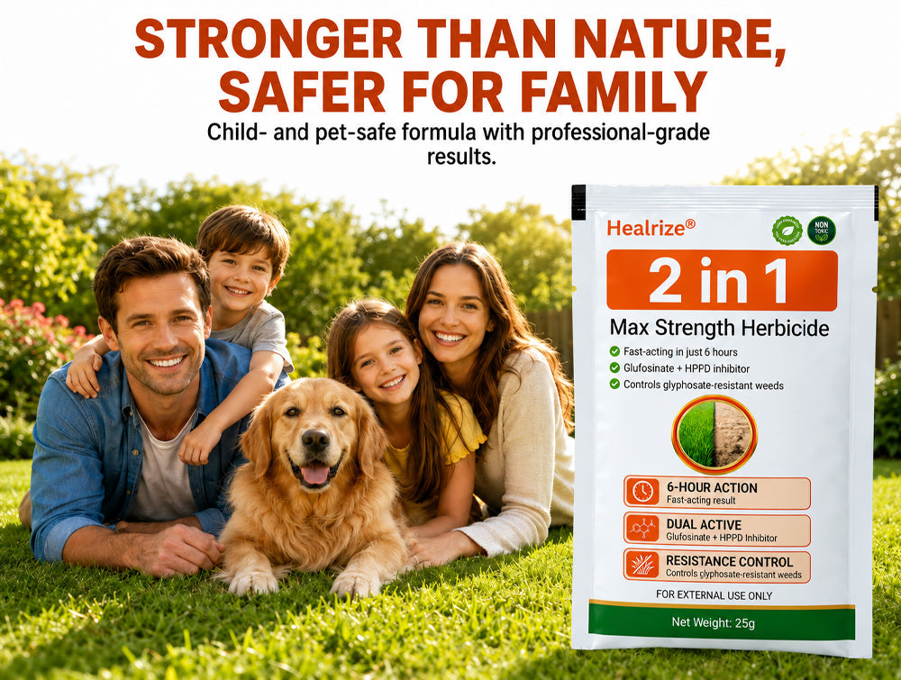 🏆Healrize® 𝟐-𝐢𝐧-𝟏 𝐌𝐚𝐱 𝐒𝐭𝐫𝐞𝐧𝐠𝐭𝐡 𝐇𝐞𝐫𝐛𝐢𝐜𝐢𝐝𝐞: Fast Acting Results on Glyphosate-Resistant Weeds
