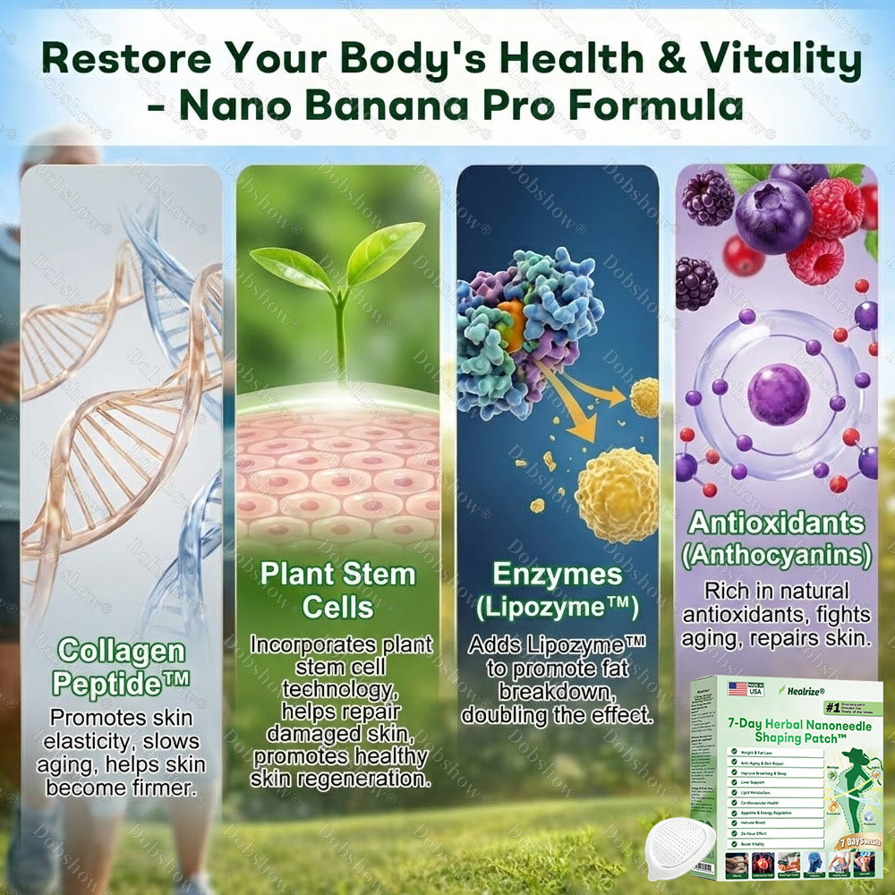 Healrize®7-Day Herbal Nanoneedle Shaping Patch™ |Addressing Obesity, Diabetes, High blood pressure, and Sleep apnea Issues🔥 🌈