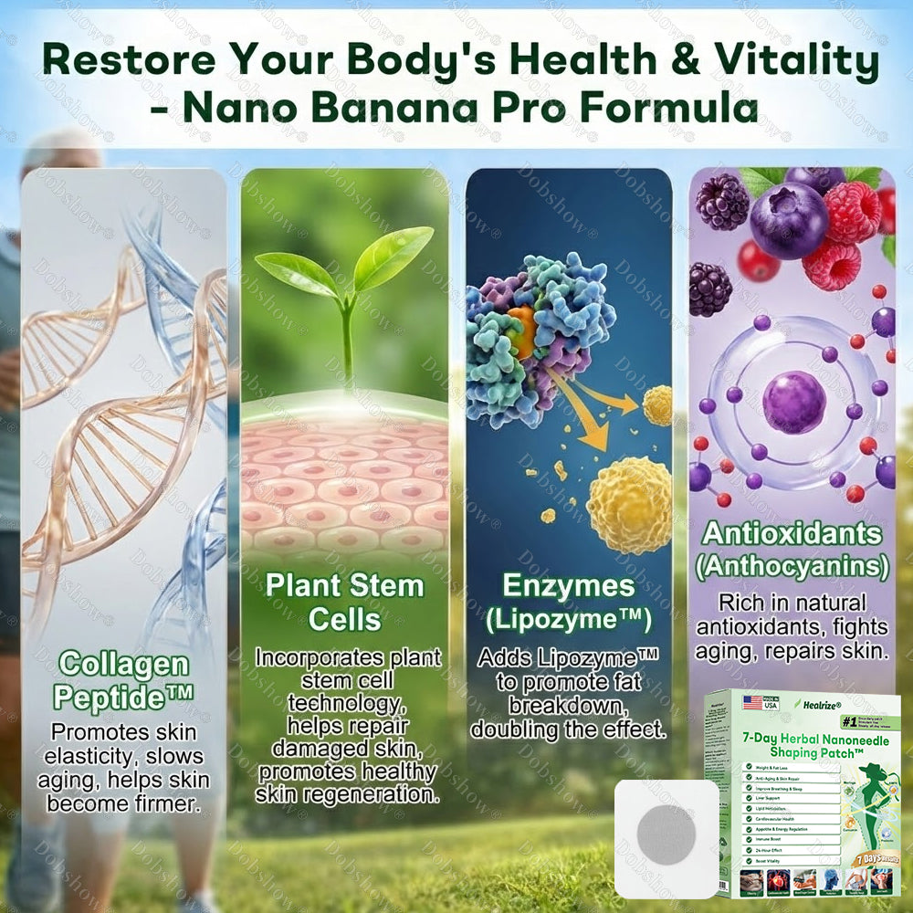 🌈Healrize®7-Day Herbal Nanoneedle Shaping Patch™ |Addressing Obesity, Diabetes, High blood pressure, and Sleep apnea Issues🔥🥦