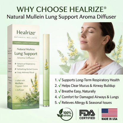 Healrize® Natural Mullein Lung Support Aroma Diffuser🍃