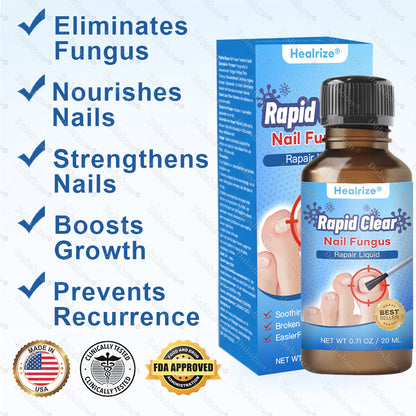 🔥Healrize®Nano Rapid Clear Nail Fungus Rapair Liquid – Effective in Seven Days, Permanently Eliminates the Root