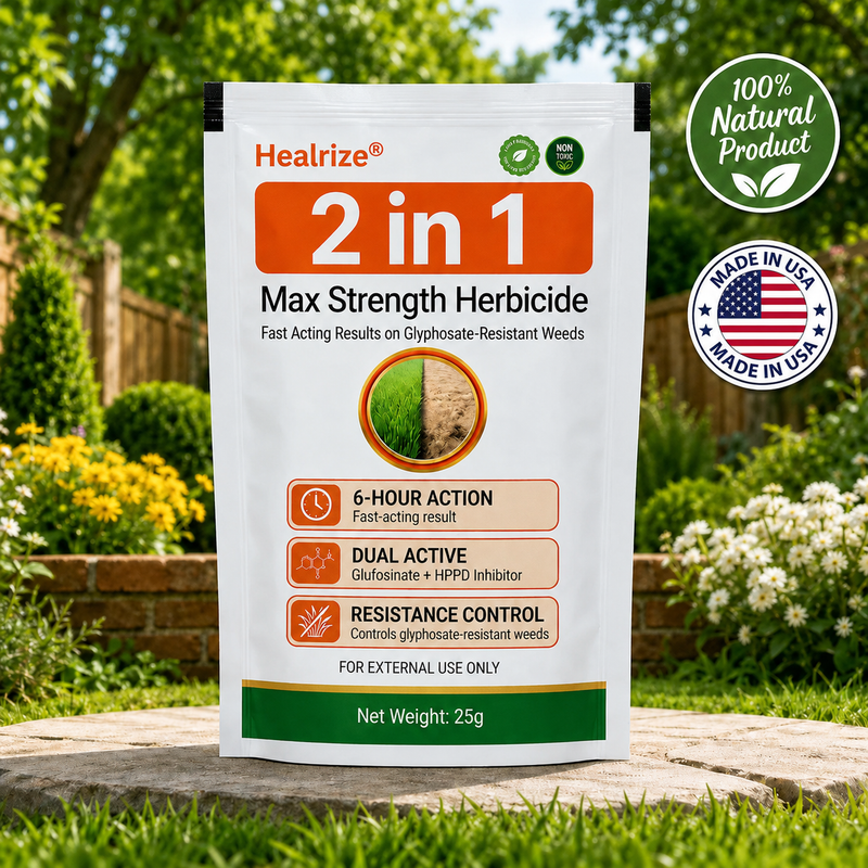 🏆Healrize® 𝟐-𝐢𝐧-𝟏 𝐌𝐚𝐱 𝐒𝐭𝐫𝐞𝐧𝐠𝐭𝐡 𝐇𝐞𝐫𝐛𝐢𝐜𝐢𝐝𝐞: Fast Acting Results on Glyphosate-Resistant Weeds