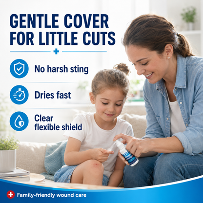 Healrize® Advanced Barrier Spray - Fast-Drying Liquid Bandage for Wound Care