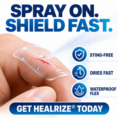 Healrize® Advanced Barrier Spray - Fast-Drying Liquid Bandage for Wound Care