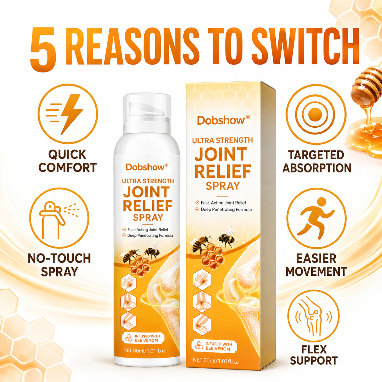🔥LIMITED SPECIAL OFFER🔥Dobshow® Ultra Strength Joint Relief Spray