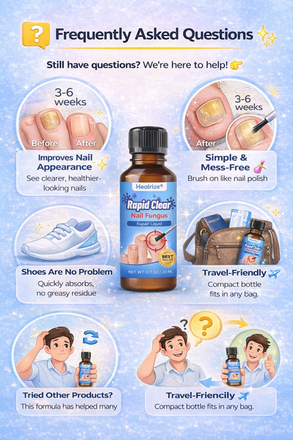 🔥Healrize®Nano Rapid Clear Nail Fungus Rapair Liquid – Effective in Seven Days, Permanently Eliminates the Root