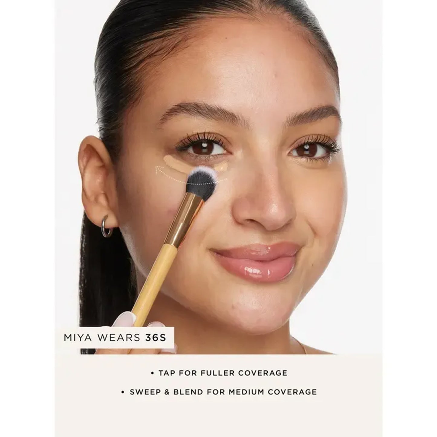 MCOIKY®Concealer Paw Brush - Angled for Seamless Application