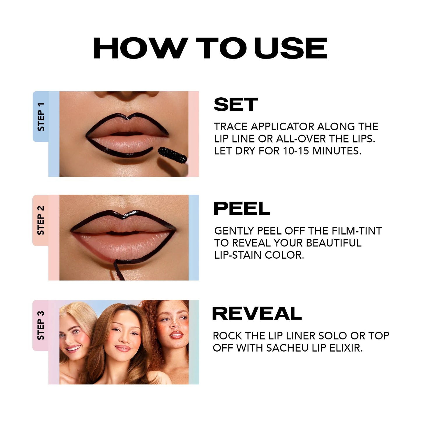LIP LINER DIYSTAR - Peel-Off Lip Liner Stain - All Day & Night Lipliner