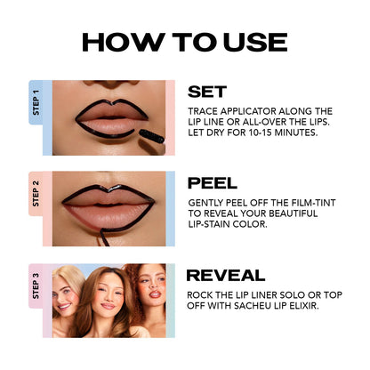 LIP LINER DIYSTAR - Peel-Off Lip Liner Stain - All Day & Night Lipliner