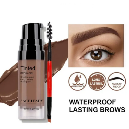 Eyebrow Gel 6ml Lasting 24H Waterproof Smudge-proof Tinted Brow Cream Makeup Kit