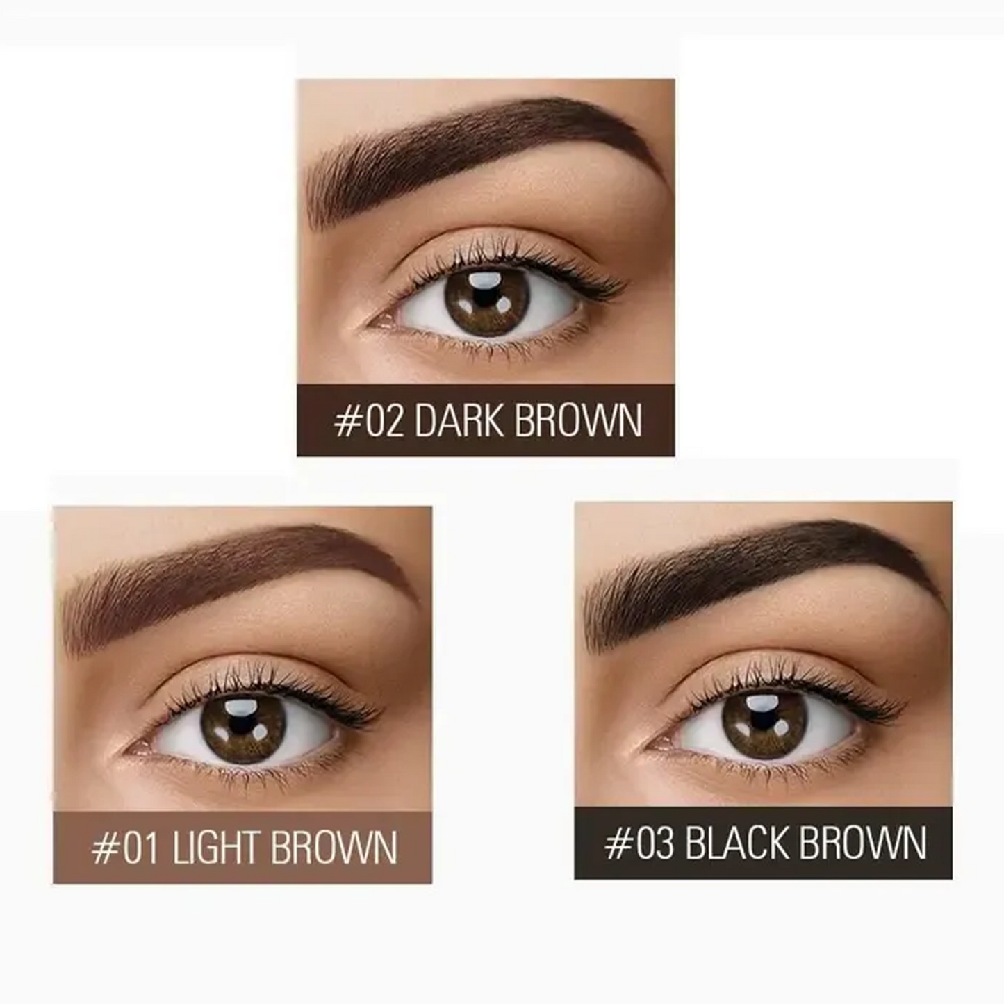 Eyebrow Gel 6ml Lasting 24H Waterproof Smudge-proof Tinted Brow Cream Makeup Kit
