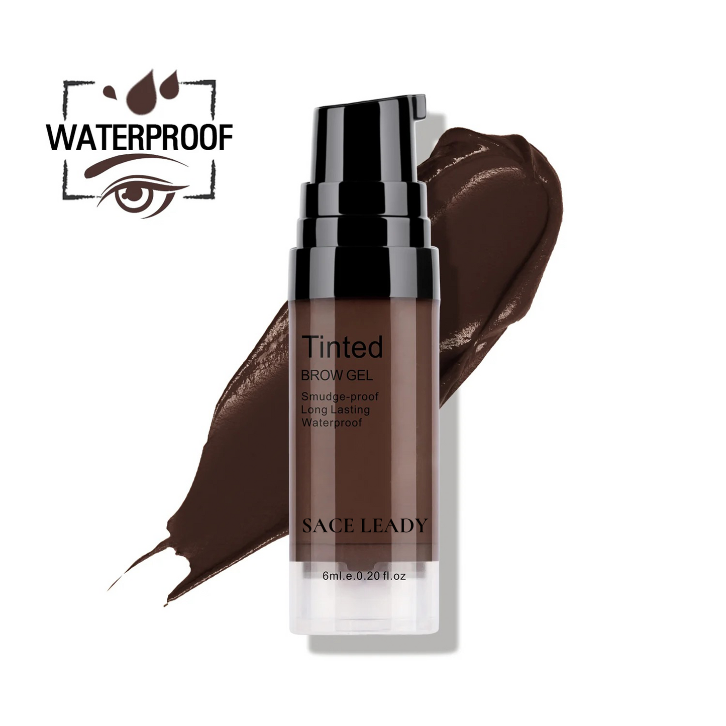 Eyebrow Gel 6ml Lasting 24H Waterproof Smudge-proof Tinted Brow Cream Makeup Kit