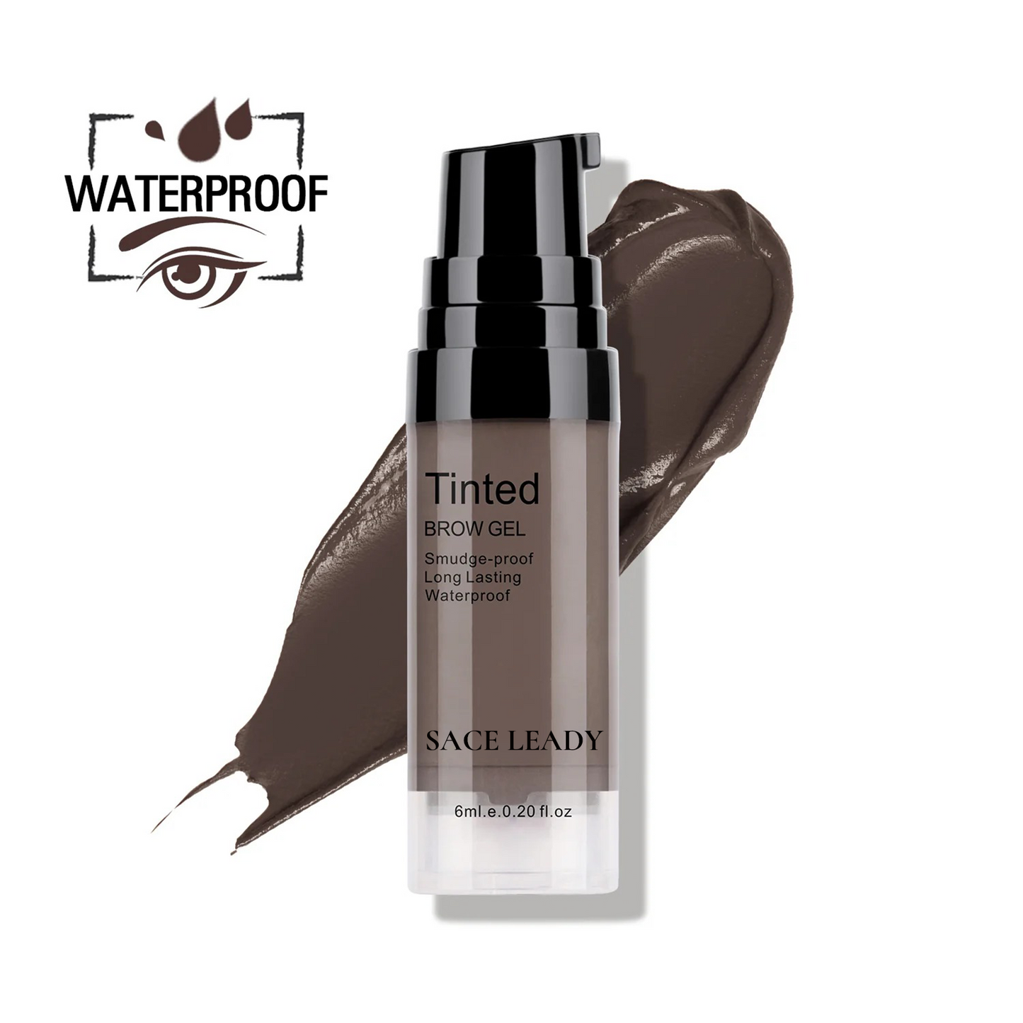 Eyebrow Gel 6ml Lasting 24H Waterproof Smudge-proof Tinted Brow Cream Makeup Kit