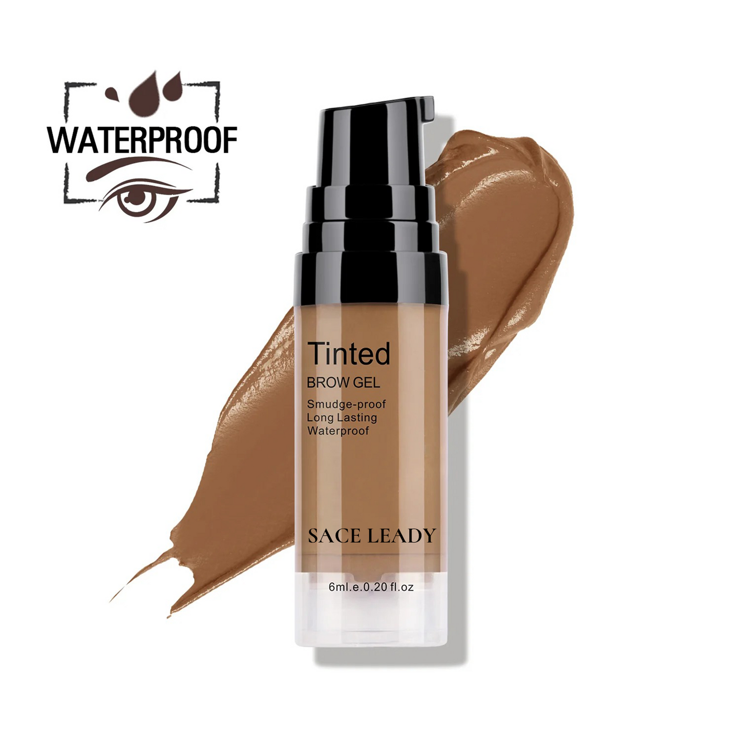 Eyebrow Gel 6ml Lasting 24H Waterproof Smudge-proof Tinted Brow Cream Makeup Kit